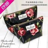 韩国进口Beads Garden 玫瑰花 气质花朵 防水 化妆包 收纳包