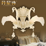 天使壁灯欧式壁灯床头灯卧室水晶美式创意简欧酒店过道走廊壁灯饰