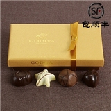 包顺丰 现货立发 美国进口GODIVA高迪瓦巧克力花式金装礼盒8粒