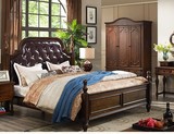 欧式床1.8米双人床 皮床法式床雕花婚床田园公主床实木床新款促销