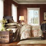 美式床 欧式床 实木双人床可定制 1.5米1.8米原木婚床 厂家直销