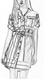 英国代购 博柏利 burberry 女装 方形格纹衬衫式连衣裙 39680801