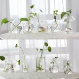 zakka 灯工玻璃水培容器 插花瓶 创意花器 桌面装饰 室内园艺用品