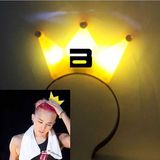 皇冠发箍BIGBANG 荧光棒皇冠灯发光荧光棒闪光棒 可批发定制Logo