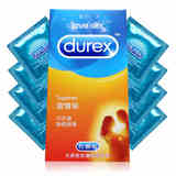 杜蕾斯避孕套12只激情 加倍润滑男用安全套成人计生用品