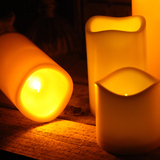 创意温馨家居卧室桌面LED灯蜡烛摆件软装饰品简约实用摆设工艺品