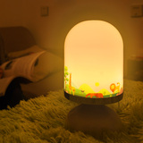 创意LED小夜灯小白触碰感应LEDusb家居卧室氛围图案灯 送女友礼物