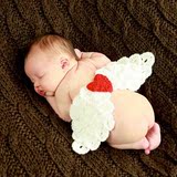 新款儿童摄影服装毛线造型翅膀初生婴儿写真影楼满月宝宝百天道具