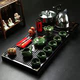 茶盘带电磁炉组合整套茶道功夫茶具套装四合一茶海特价茶台实木制