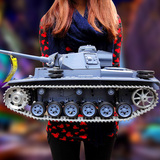 超大对战遥控坦克模型充 儿童越野玩具车遥控车双人电动仿真坦克