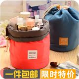 韩国圆桶式大容量分层防水洗漱化妆品收纳包便携整理袋旅行用品女