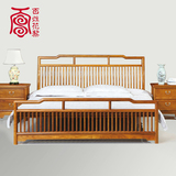 百姓花黎刺猬紫檀黄花梨1.5红木床仿古全实木红木家具1.8米双人床