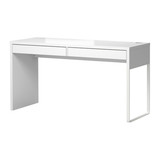 宜家代购米克 书桌,电脑桌 学习桌 桌子 白色 142x50 cm