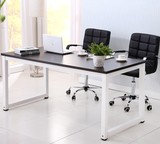 厂家直销 简易快餐桌椅组合桌子办公桌简约双人写字台家用钢木桌