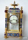 景泰蓝珐琅机械报时座钟|古典钟表|台式钟表|老式钟表|仿古钟表