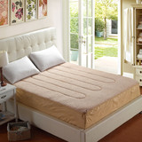羊羔绒面料床垫子 多功能床笠式床垫 四周包边皮筋可固定保暖床褥