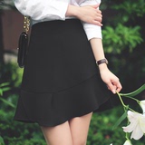 韩国代购正品Milkcocoa弹力修身显瘦性感靓丽高腰A字型半身短裙