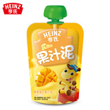 Heinz亨氏果泥超市包装辅食果亨氏乐维滋果汁泥－苹果香芒120g