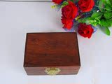 红木老挝大红酸枝素面首饰盒珠宝箱加厚面板木雕家具摆件礼品