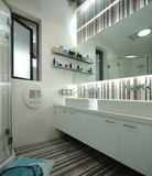 欧式美式镜柜橡木浴室柜组合 双盆洗脸盆卫浴柜洗漱台盆柜台上盆