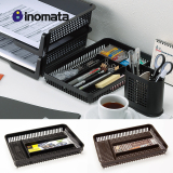 日本进口INOMATA 办公桌面收纳盒 文具小物整理盒 抽屉杂物分类盒