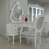 特价新古典梳妆柜组合 白色梳妆台带镜子 欧式后现代实木化妆桌