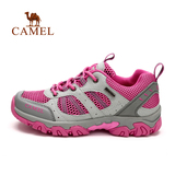 Camel骆驼户外徒步鞋 2016夏季女款透气网布防滑低帮运动耐磨鞋