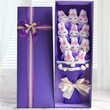 11只米菲兔公仔小兔子玩偶卡通花束礼盒女友情人节生日圣诞节礼物