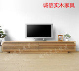 诚信实木家具日式白橡木电视柜现代简约电视柜客厅家具实木电视柜