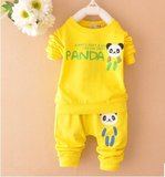 男宝宝春装套装 0-1-2岁男童春季长袖外出服 3-6个月周岁婴儿衣服