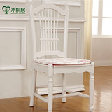 木桐居家具餐桌椅组合韩式田园实木餐椅现代简约实木椅特价五包