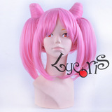 氧气动漫美少女战士/小小兔/Chibi Usa 粉色cosplay造型假发毛