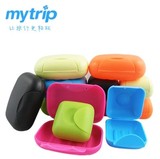 创意塑料锁扣手工旅行肥皂盒 迷你便携带盖密封旅游香皂盒