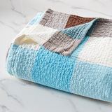 洁丽雅外贸纯棉毛巾被毛巾毯复合毯 加厚全棉纱线毯子空调盖毯