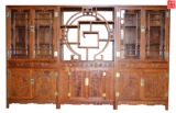 明清古典中式红木家具刺猬紫檀非洲花梨书柜博古架组合