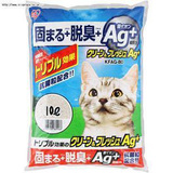 特价 日本爱丽思 IRIS 抗菌膨润土 猫砂 KFAG-100 大颗粒 10升