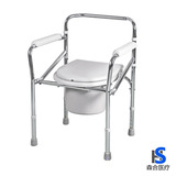 鱼跃坐厕椅H022B 可折叠带便盆加厚钢管 老人孕妇坐便椅马桶凳