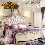 路易拉菲 欧式双人床 法式实木床 公主床橡木1.8婚床卧室家具