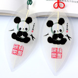 叶脉书签中国风可爱卡通熊猫成都旅游纪念送学生创意文具小礼物品