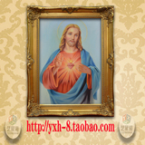客厅 手绘油画 家装 欧式 玄关装饰 宗教人物耶稣圣母玛丽亚现货