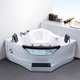 IVO 浴缸浴盆双人 亚克力独立式三角扇形豪华冲浪按摩浴缸