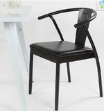 美式复古简约软垫餐椅 沙发椅子茶餐厅酒店酒吧用椅 咖啡椅子包邮