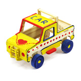 男孩木制组装仿真汽车儿童玩具3D立体手工拼装拆装迷你汽车模型