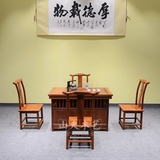 花梨木茶桌椅组合小型功夫茶台雕花实木茶几古典红木家具厂家直销