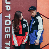 ETBABY 原创潮牌 日系韩版街头拼接修身连帽套头夹克外套男女情侣