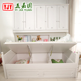 儿童床双层床男孩女孩衣柜床组合韩式田园家具上下高低床子母床