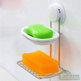 嘉宝强力吸盘肥皂盒 卫生间浴室肥皂架创意壁挂式沥水双层香皂盒