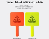 预售 3CE正品韩国stylenanda手拿式手柄化妆镜nanda新品黄色橙色
