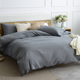 水洗棉四件套秋冬 纯色被套床单床上套件 欧式简约高档全棉用品