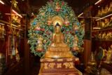 藏传密宗佛教用品尼泊尔手工精品释迦摩尼佛像全套纯紫铜鎏金